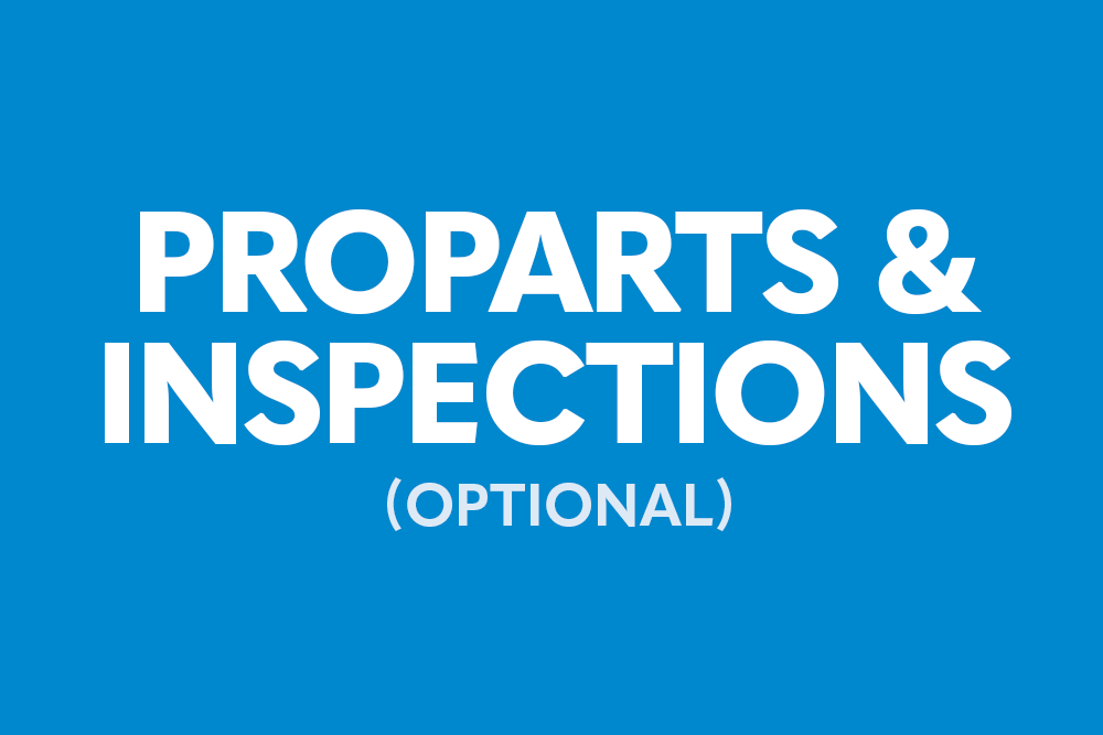 ProParts and inspections